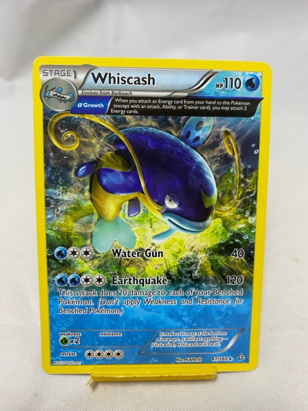 Pokemon Whiscash 41/160 Primal Clash Card Rare Non Holo LP
